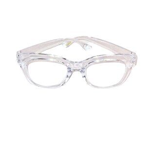 NICOLE MILLER WOMEN'S READING GLASSES +1.50 - CLEAR OVAL SHAPED FRAME